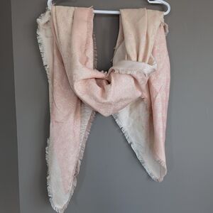 Louis Vuitton Pink Lure Large Monogram Silk Square Shawl